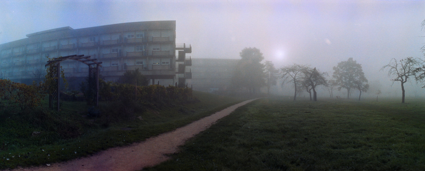 Fac dans le brouillard