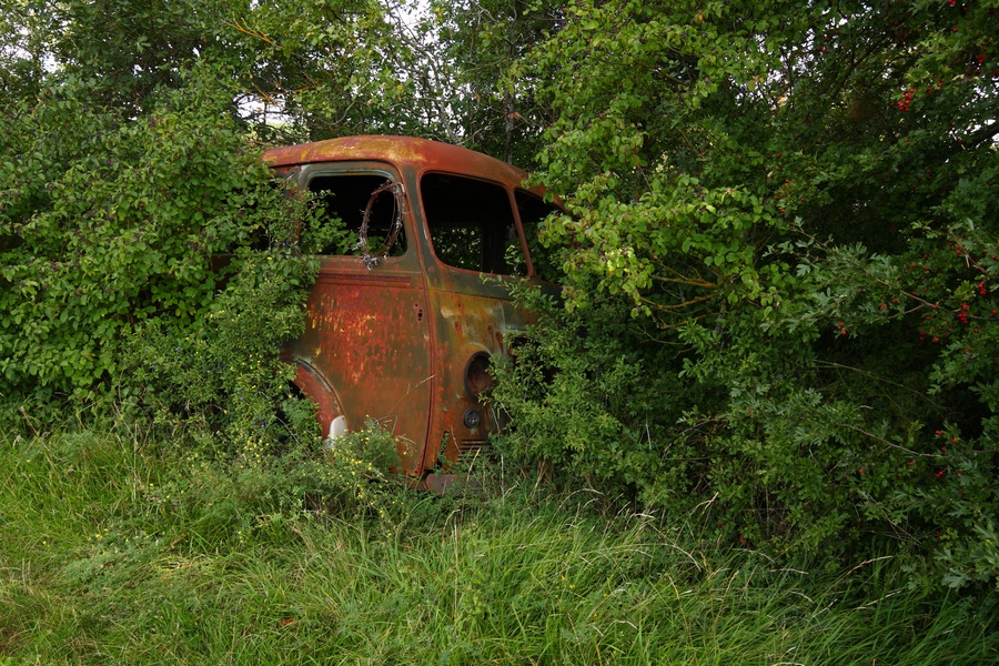 Une vieille camionnette