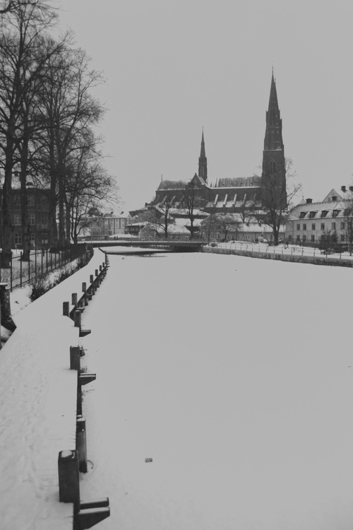 Fyrisån et cathédrale
